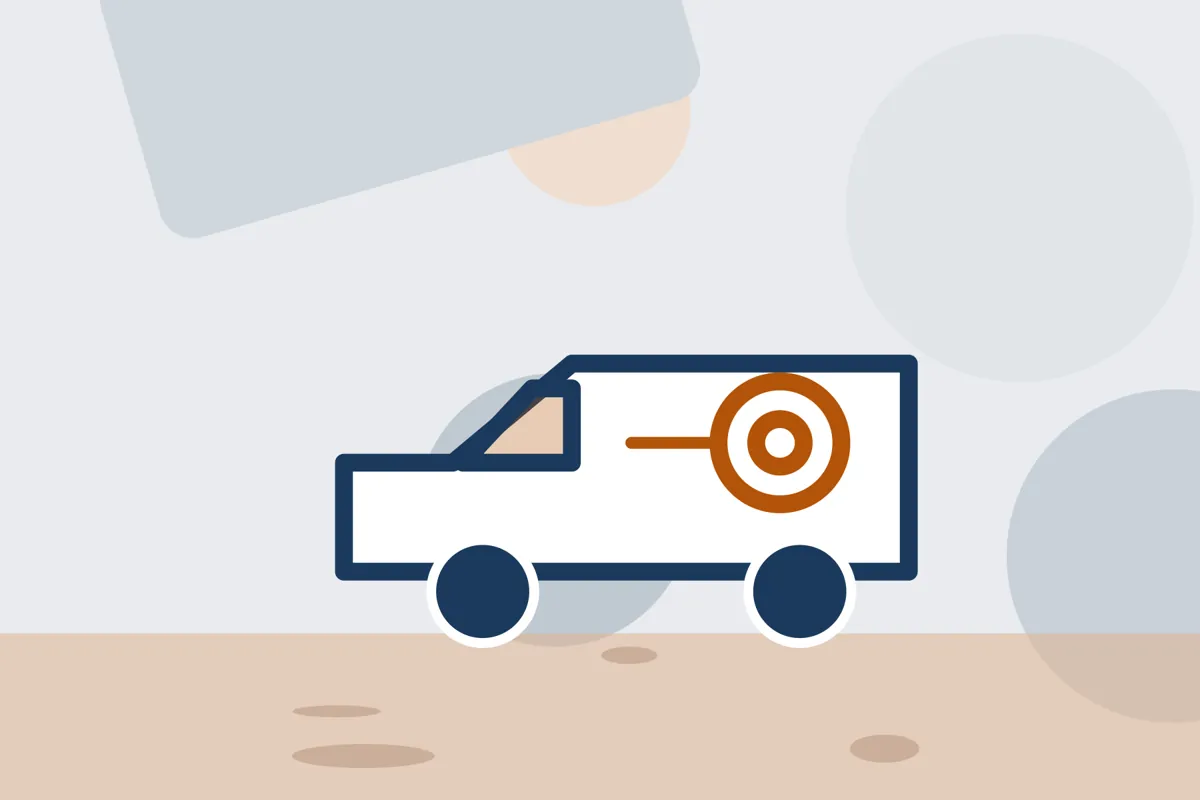 Illustration of a service van